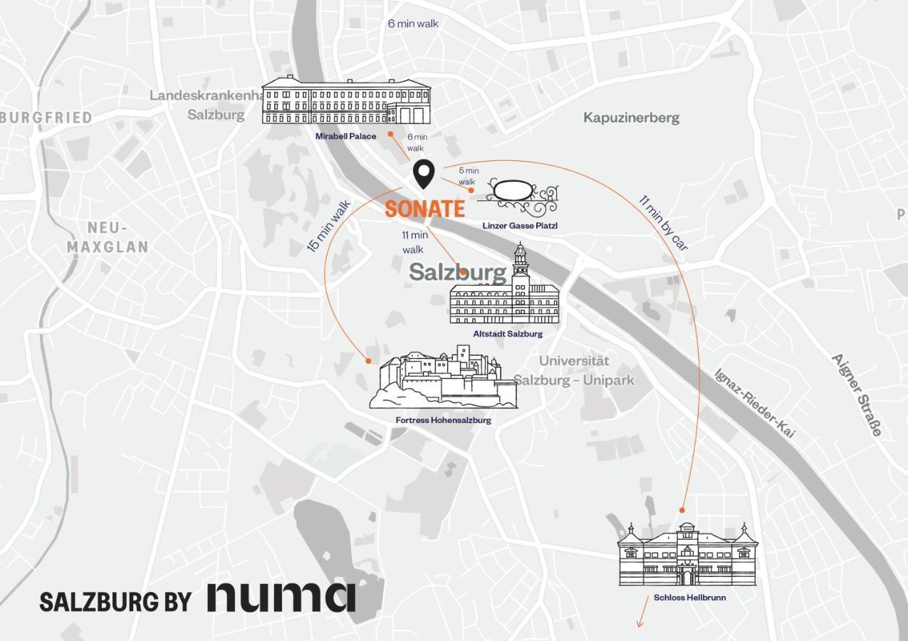 Апартаменты Numa Salzburg Sonate Экстерьер фото